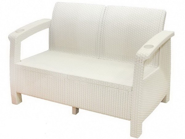 Двухместный диван Yalta Sofa Seаt белый купить в Черкесске