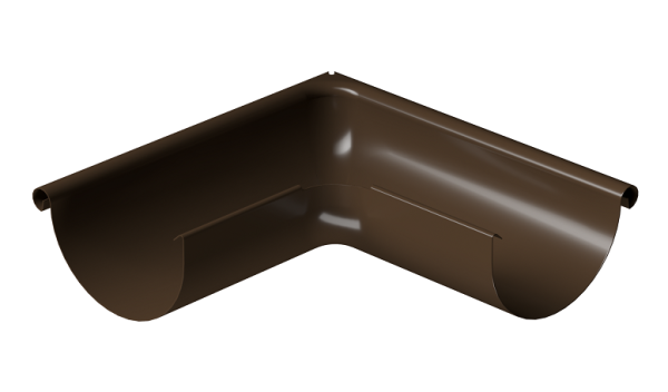 Угол внешний 90° D125 Döcke STAL PREMIUM Каштан, (RAL 8017) купить в Черкесске