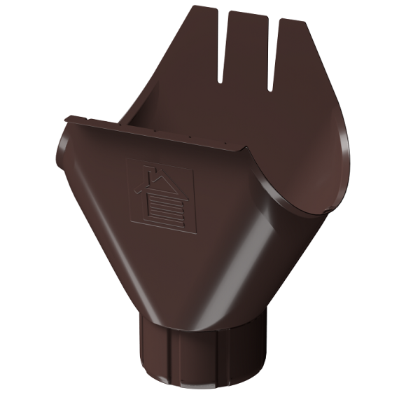 Воронка желоба D125 Döcke STAL PREMIUM Шоколад, (RAL 8019) купить в Черкесске