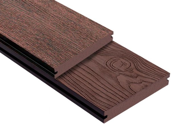 Террасная доска ДПК Outdoor 3D полнотелая STORM/OCEAN BROWN коричневая микс купить в Черкесске