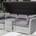 Диван-Трансформер AFINA плетеный из иск. ротанга AFM-320G Grey купить в Черкесске