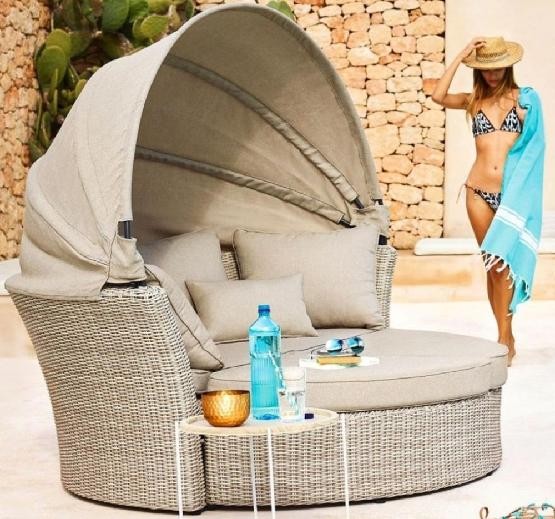 Диван-Трансформер AFINA плетеный из иск. ротанга AFM-325 Beige купить в Черкесске
