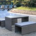 Диван-Трансформер AFINA плетеный из иск. ротанга S330G-W78 Grey купить в Черкесске