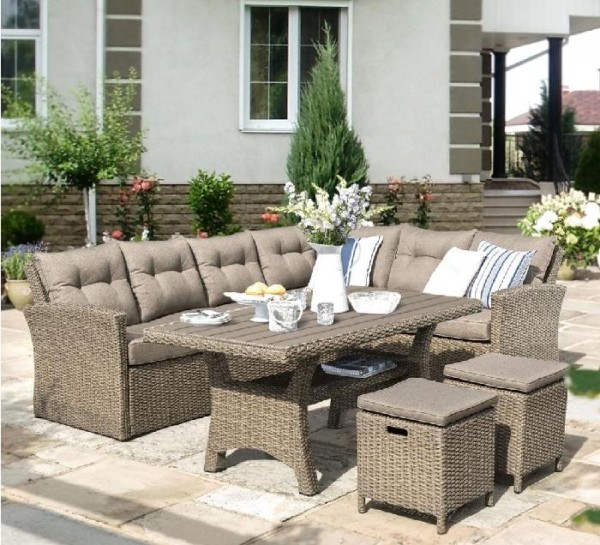 Комплект мебели AFINA плетеной из иск. ротанга AFM-307B Beige купить в Черкесске