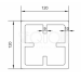 Столб SEQUOIA Evolution 3D WOOD BROWN купить в Черкесске
