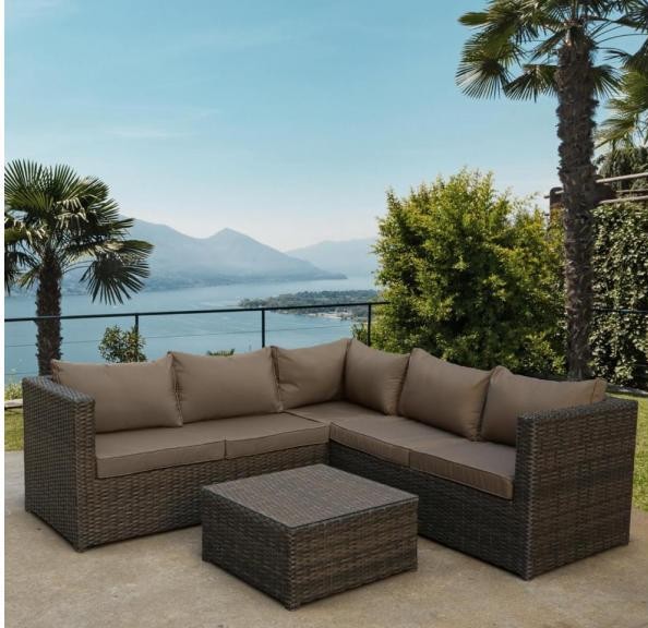 Комплект мебели AFINA плетеной из иск. ротанга YR825A Brown/Beige купить в Черкесске