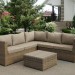 Комплект мебели AFINA плетеной из иск. ротанга YR825B Beige купить в Черкесске