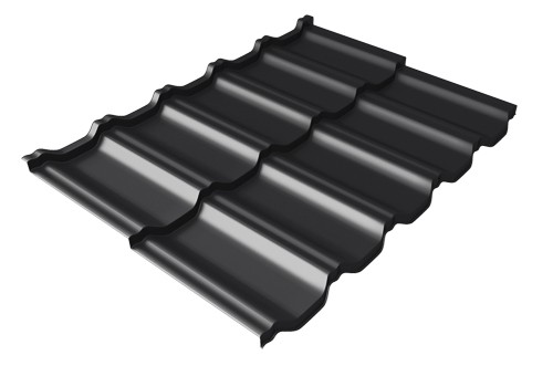 Металлочерепица модульная Квинта Uno Grand Line c 3D резом 0,5 Rooftop Matte RAL 9005 черный купить в Черкесске