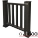 Ограждение из ДПК Outdoor Классик 3D STORM чёрный купить в Черкесске