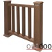 Ограждение из ДПК Outdoor Классик 3D STORM коричневый микс купить в Черкесске