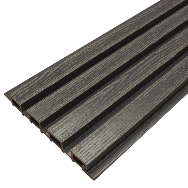 Фасадная доска из ДПК Faynag Wood Рейка Мокрый Асфальт купить в Черкесске