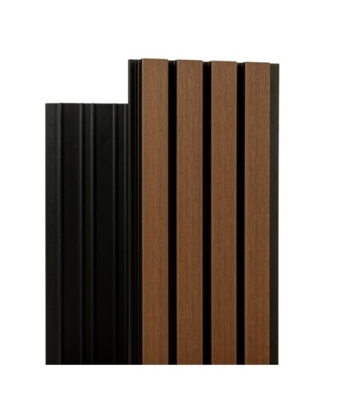 Фасадная реечная панель Ecodecking Скай коэкструзия 200х20х3000 Тик купить в Черкесске