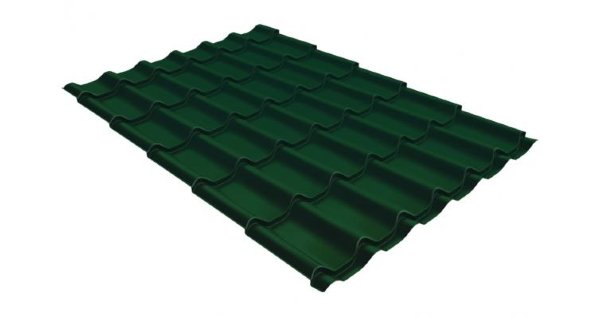 Металлочерепица классик 0,5 Satin RAL 6005 зеленый мох купить в Черкесске