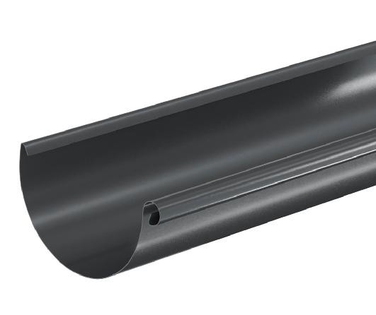 Водосток Aquasistem, система 125x90 - Водосточный желоб 3.00м RAL 7024 Тёмно-серый купить в Черкесске