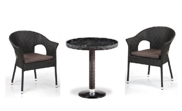 Комплект плетеной мебели AFINA из иск. ротанга T601/Y79A-W53 Brown 2Pcs купить в Черкесске