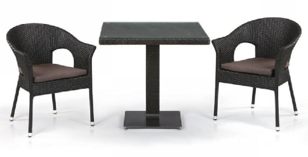 Комплект плетеной мебели AFINA из иск. ротанга T605SWT/Y79A-W53 Brown 2Pcs купить в Черкесске