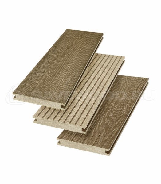 Террасная доска SW Fraxinus (R) полнотелая «SaveWood» Тик купить в Черкесске