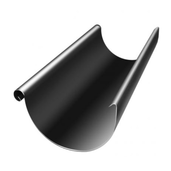 Водосток Grand Line 125x90 – Желоб 3м RAL 9005 купить в Черкесске
