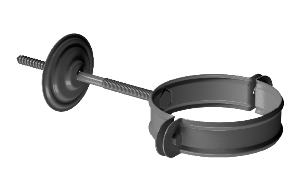 Хомут трубы D90 Döcke STAL PREMIUM Графит, (RAL 7024) купить в Черкесске