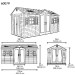 Сарай пластиковый LifeTime 15x8 DD купить в Черкесске