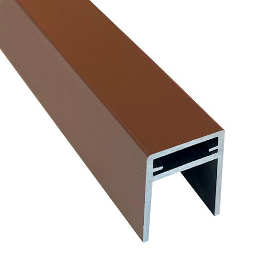 П-профиль Алюминиевый EasyDecking 35x25 Коричневый купить в Черкесске