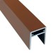П-профиль Алюминиевый EasyDecking 35x25 Коричневый купить в Черкесске