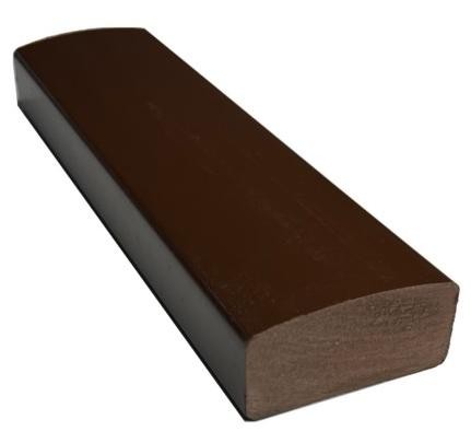 Лавочный брус Ecodecking Некст полнотелый глянцевый 70х35 шоколад купить в Черкесске