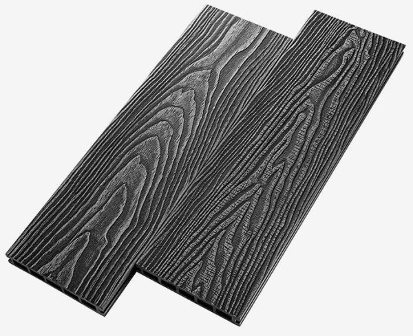 Террасная доска из ДПК RusDecking Unodeck Vintage - Графит купить в Черкесске