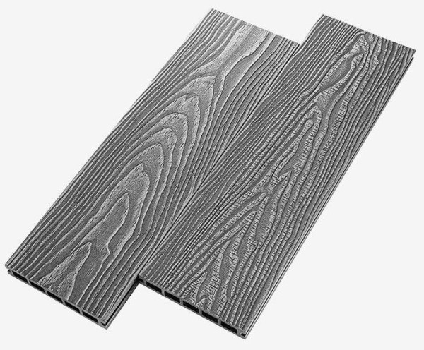 Террасная доска из ДПК RusDecking Unodeck Vintage - Серый купить в Черкесске