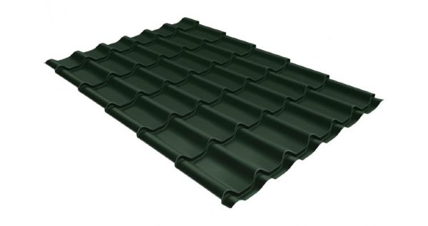 Металлочерепица классик 0,5 Satin RR 11 темно-зеленый купить в Черкесске